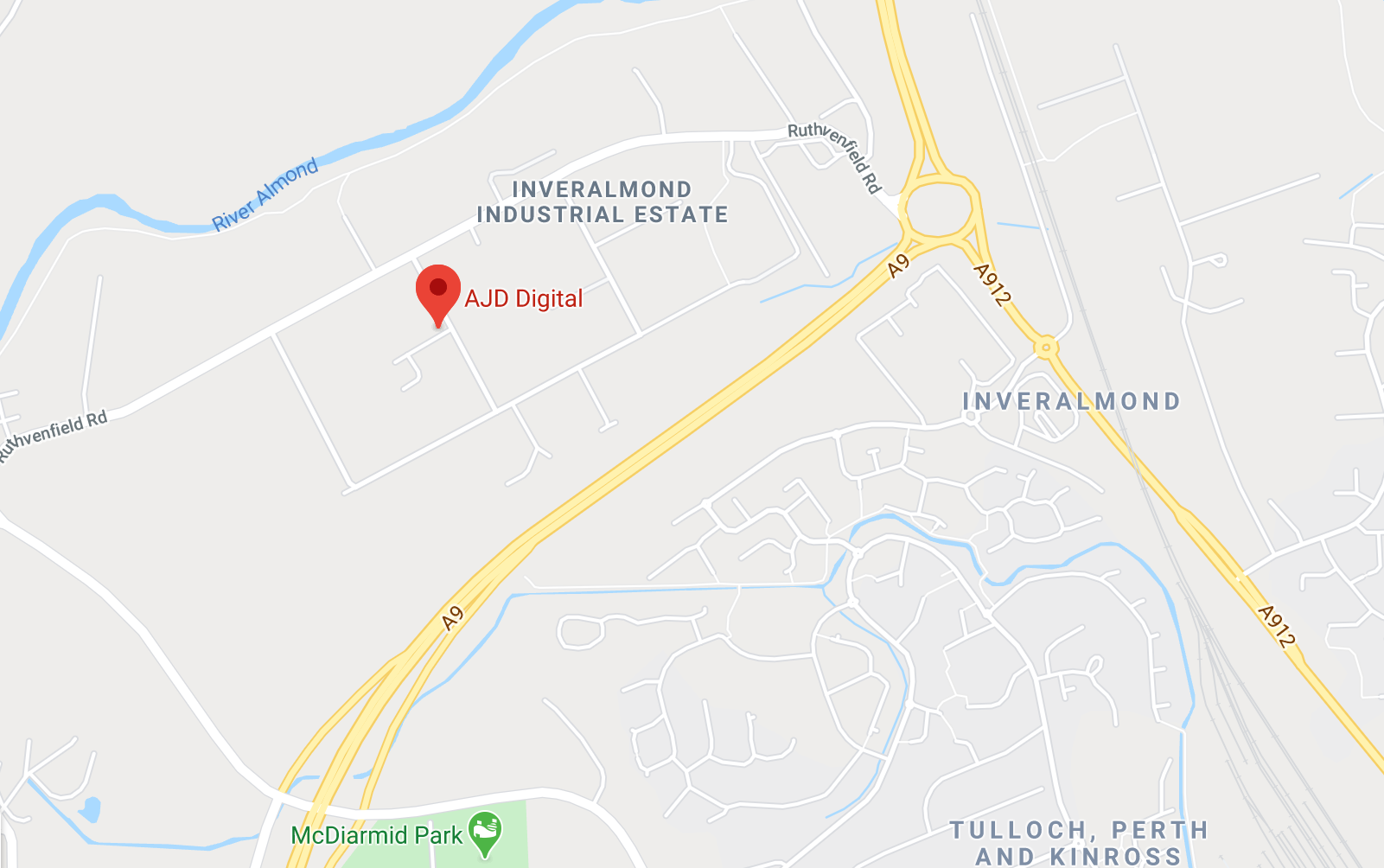 AJD Digital Perth Google Map